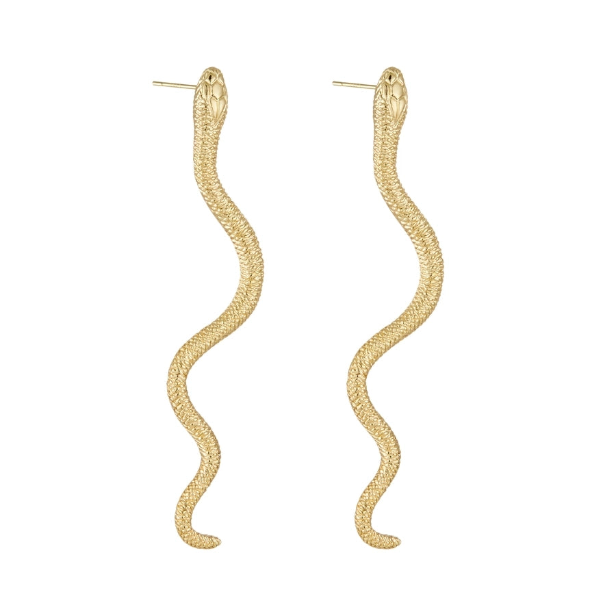 Exaggerated Snake Alloy Women's Ear Studs